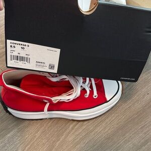 Converse women’s Red and White High-Top Sneakers